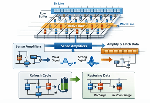 Figure 2. How DRAM Works
