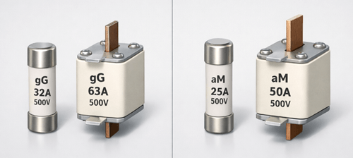 Figure 7. Common HRC Fuse Classes