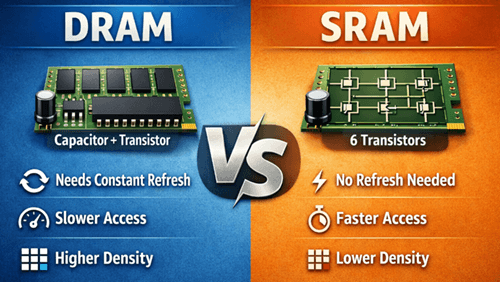 Figure 7. DRAM vs. SRAM