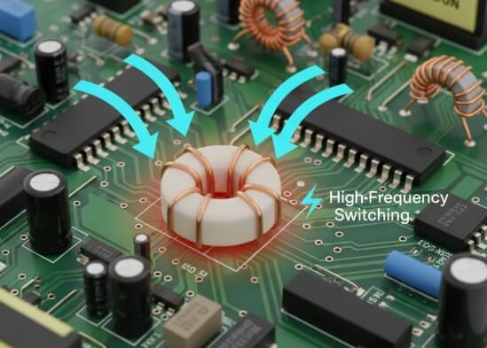 Figure 6. Hysteresis Loss in High-Frequency Transformer Cores