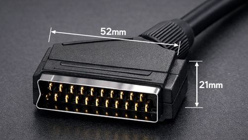 Figure 2. SCART Connector Design and Physical Appearance
