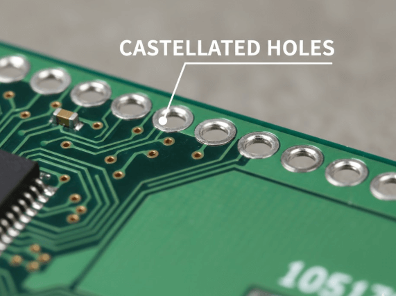 Figure 1. Castellated Holes