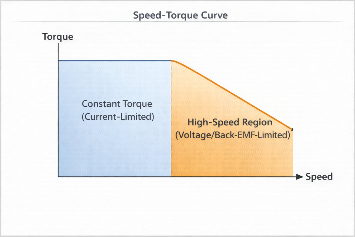 Figure 7. How do speed and torque behave in a BLDC motor?