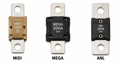 Figure 5. High-Current Bolt-Down Fuses