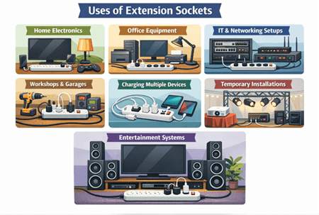 Figure 8. Uses of Extension Sockets