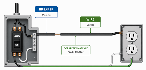 Figure 2. Breakers and Wires Work