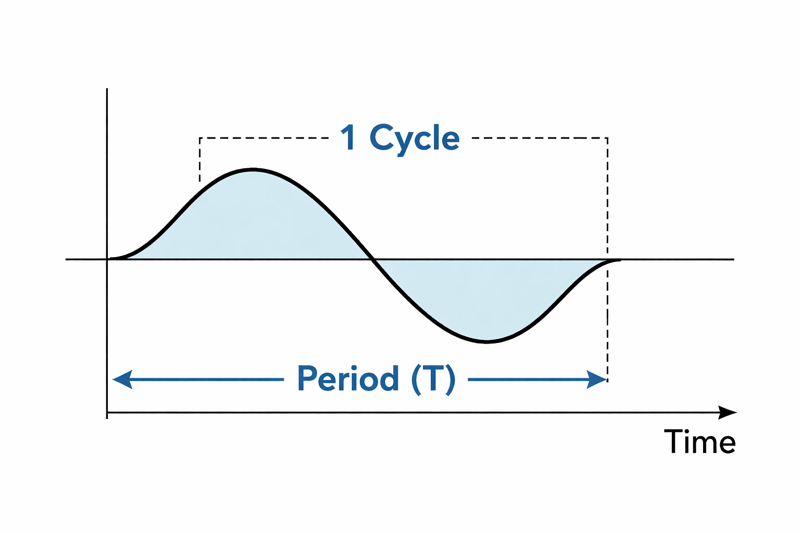 Figure 5. Identifying Period and Frequency in a Waveform