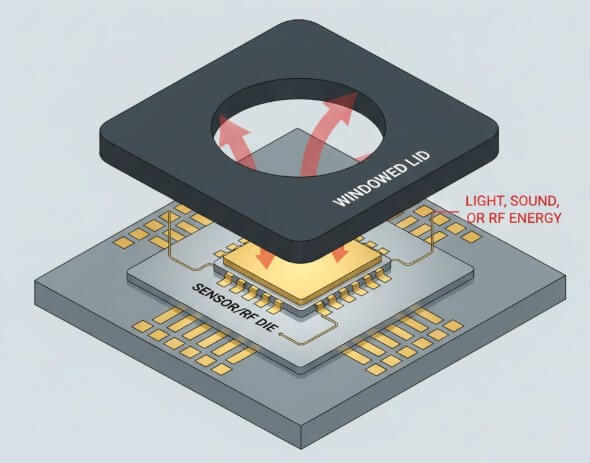 Figure 7. Air Cavities in Open-Cavity IC Packages