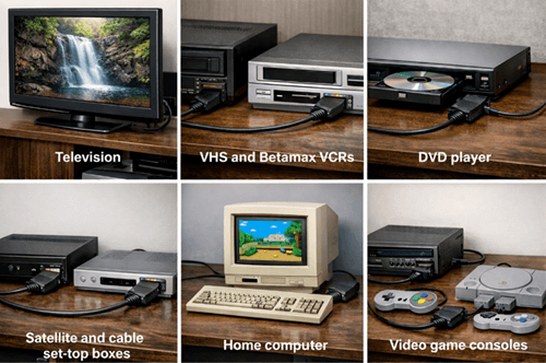 Figure 10. Common Devices That Use SCART