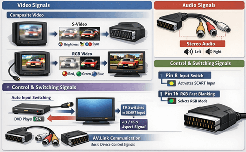 Figure 4. SCART Signal Types