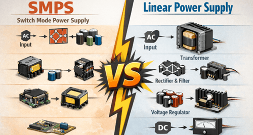 Figure 7. SMPS vs Linear Power Supply