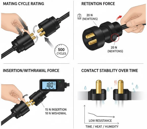 Figure 4. Mechanical Reliability of a 2-Pin Connector