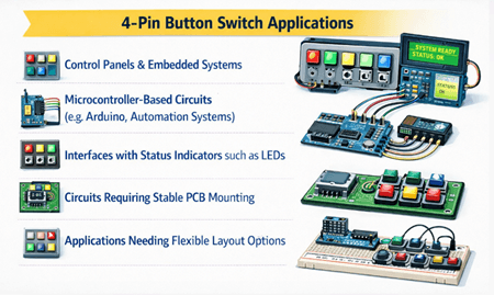 Figure 8. 4-Pin Button Switch Applications