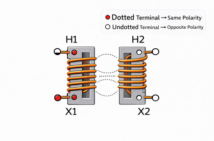 Figure 6. Dot Convention in Terminal Markings and Field Checks