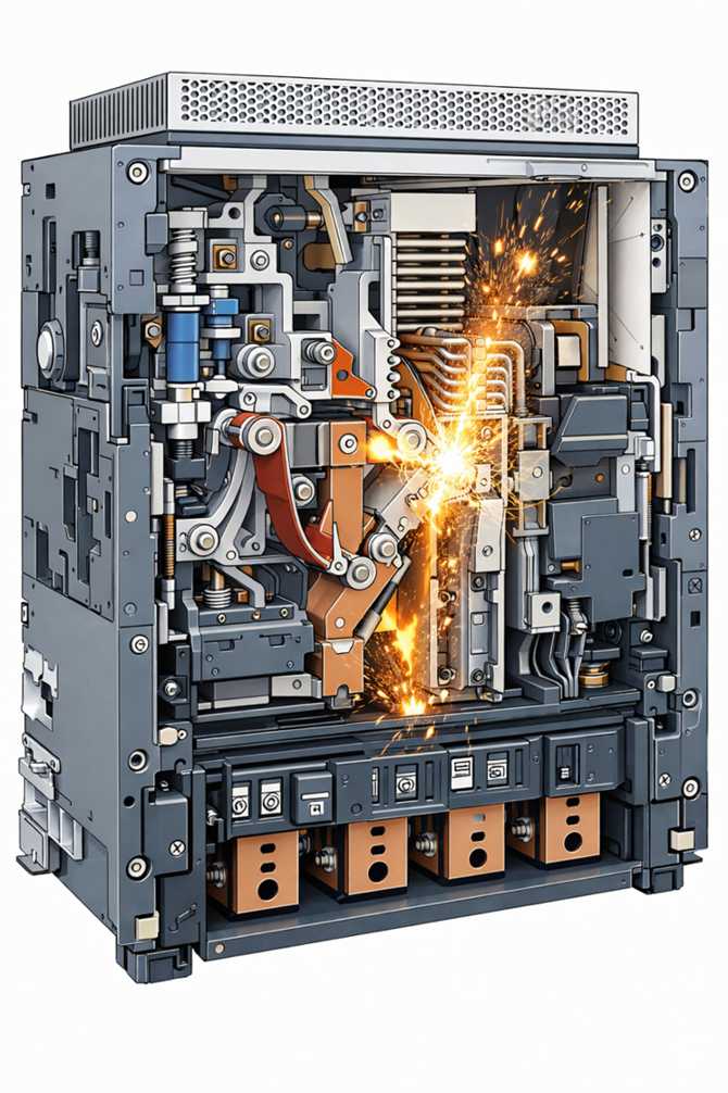 Figure 2. Air Circuit Breaker Fault Interruption Process