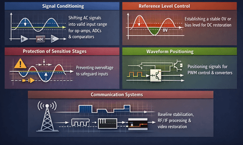 Figure 7. Common Uses of Clamper Circuits