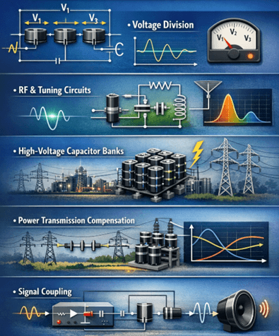 Figure 3. Applications of Capacitors in Series