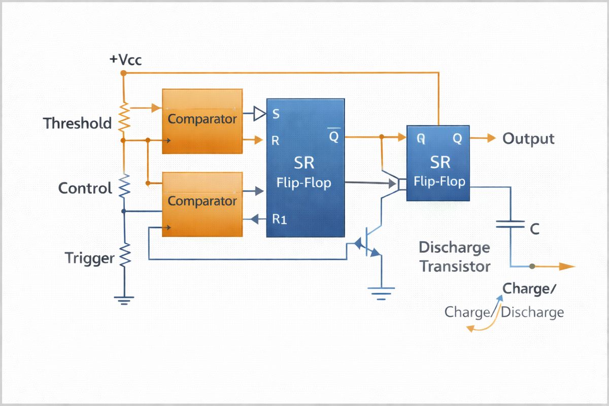 Figure 2. 555 Oscillator Block Diagram