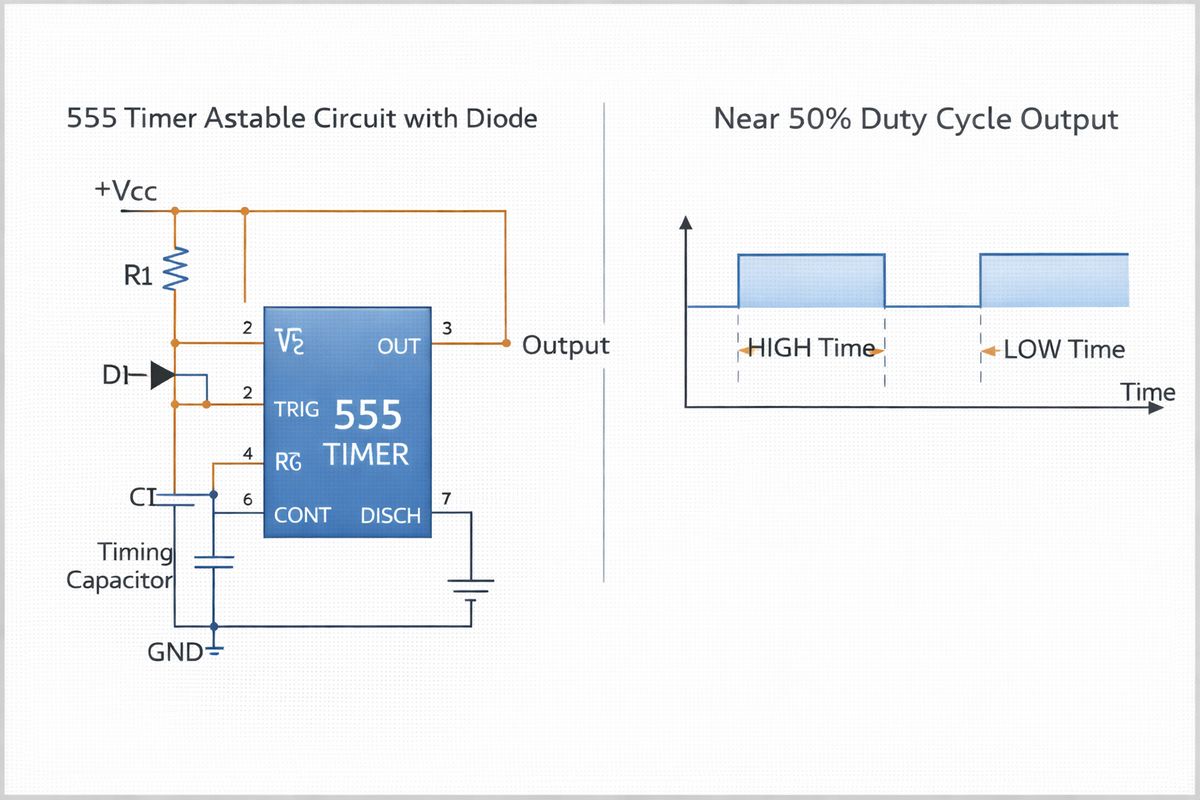 Figure 6. 555 Duty Cycle Adjustment