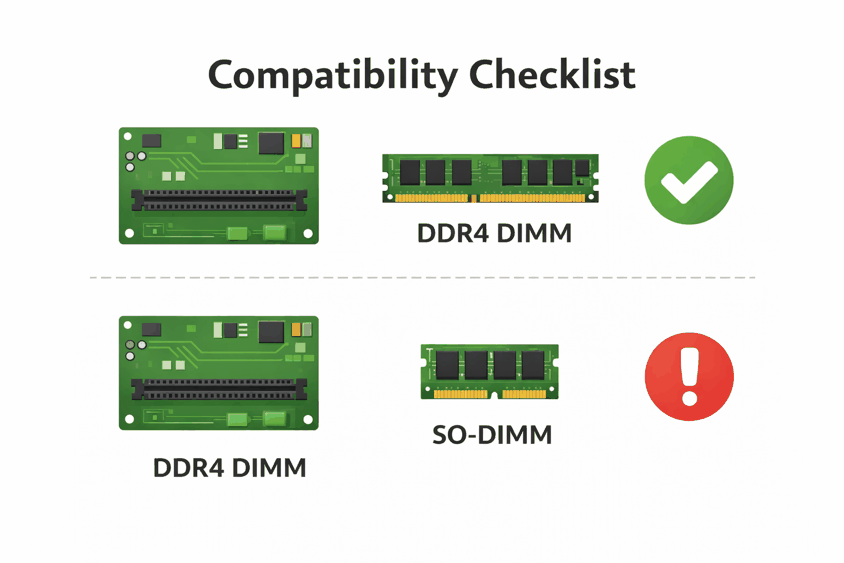 Figure 5. DDR4 DIMM Compatibility Basics