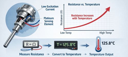 Figure 2. RTD Sensor Working Principle