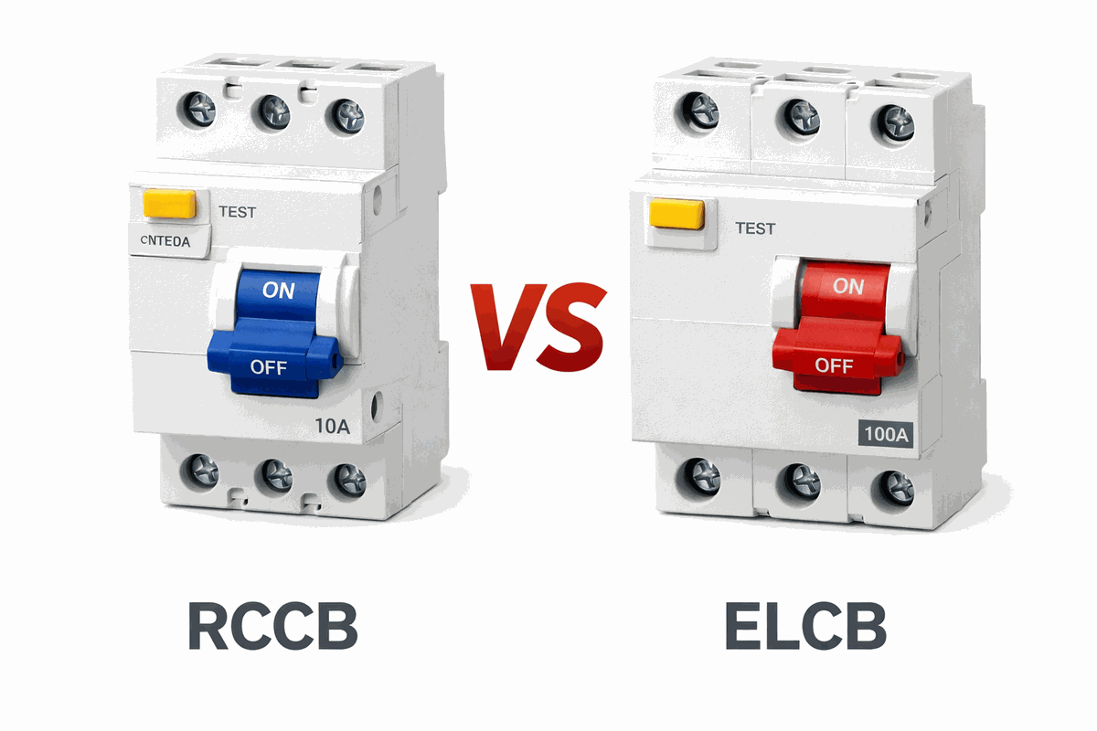 Figure 4. Comparison RCCB vs ELCB