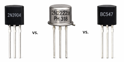 Figure 8. 2N3904 vs 2N2222 vs BC547