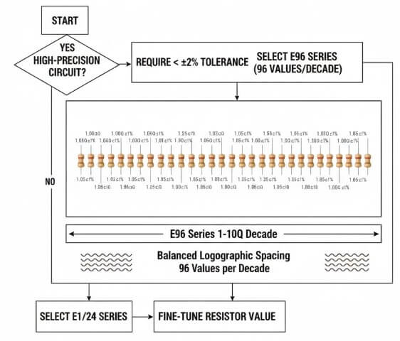 Figure 8. E96 Series Tight Value Steps for High-Precision Circuits
