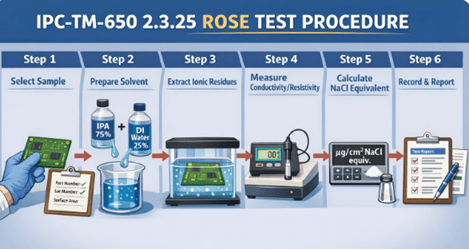Figure 2. IPC-TM-650 2.3.25 ROSE Test Procedure
