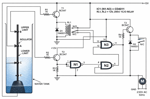 Figure 10. Automatic Water Pump Controller Circuit