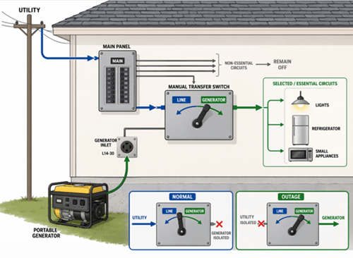 Figure 2. Manual Transfer Switch (MTS)