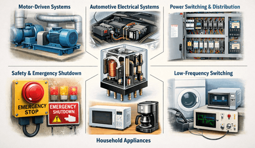 Figure 9. Mechanical Relay (EMR) Applications