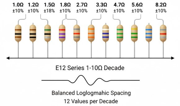 Figure 5. E12 Series: Common Standard Values