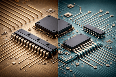 Figure 1. QFN vs. QFP Packages