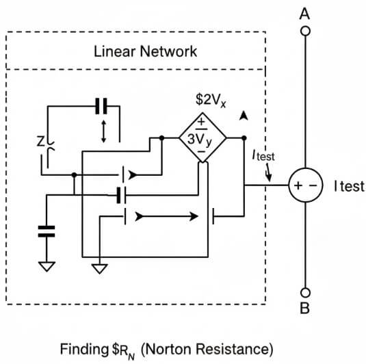 Figure 4. Norton’s Theorem With Dependent Sources