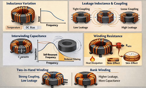 Figure 3. Non-Ideal and Frequency-Dependent Behavior