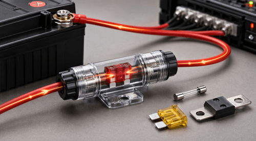 Inline-sikringer: Sådan fungerer de, typer, dimensionering og installation