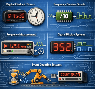 Figure 8. Applications of Decade Counters