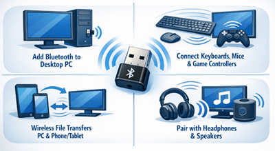 Figure 5. Uses of Bluetooth Adapter