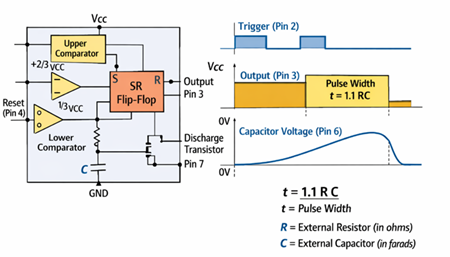 Figure 4. 555 Timer in Monostable Mode