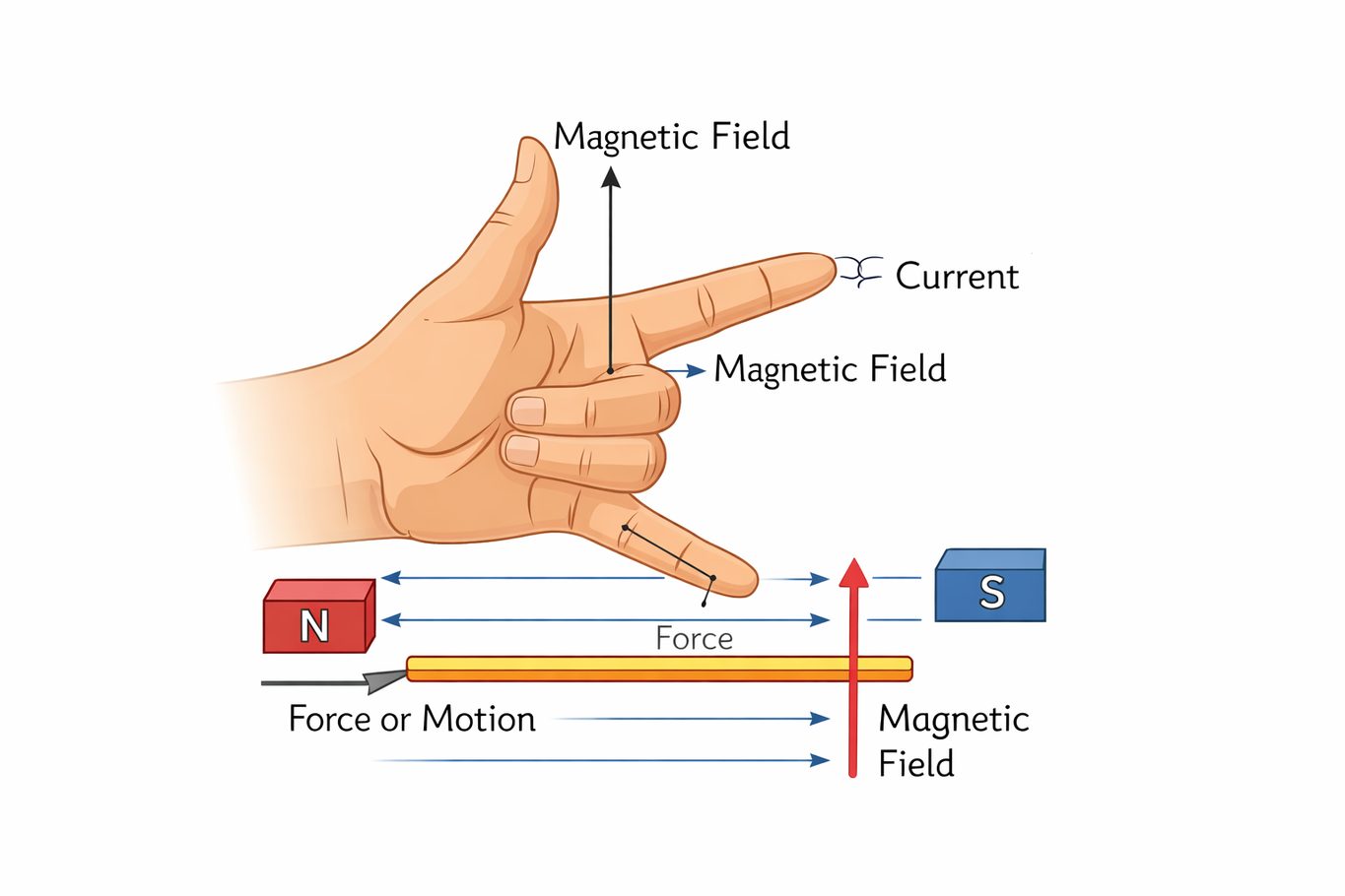 Figure 2. Direction of Motion in Motors