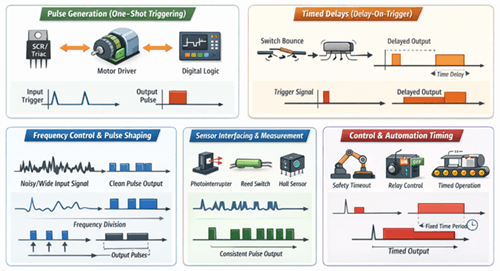 Figure 7. Applications of Monostable Circuits