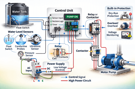 Figure 2. Automatic Water Pump Controller Components