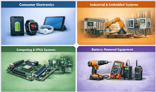 Figure 8. Applications of Switching Voltage Regulators