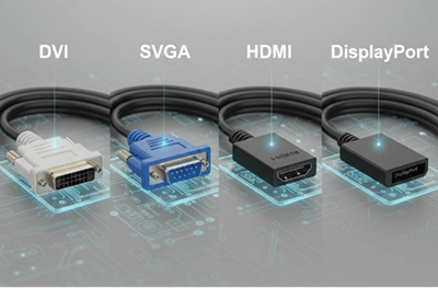Figure 10. DVI vs SVGA vs HDMI vs DisplayPort