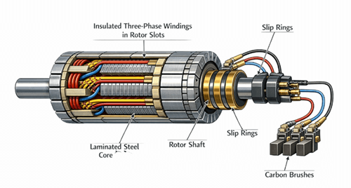 Figure 5. Slip Ring Rotor Construction