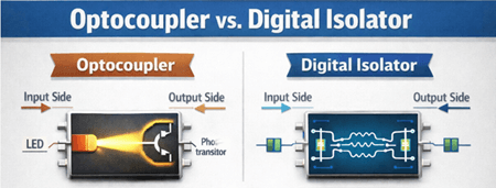 Figure 9. Optocoupler vs. Digital Isolator