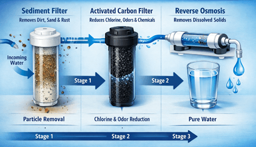 Figure 3. Water Filtration System Working Principle