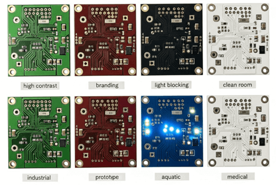 Figure 6. Solder Mask Colour Choices