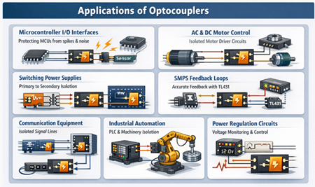 Figure 8. Applications of Optocouplers